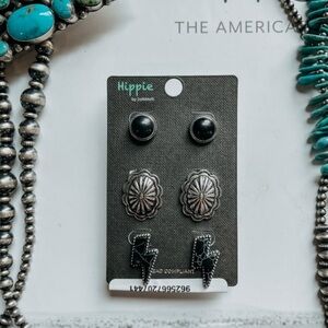 Hippie by Jolli Mollli | Black Western Stud Set Of 3 | NEW/NWT!!🖤🤠👢